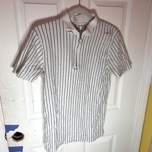 Topman White with black pinstripes